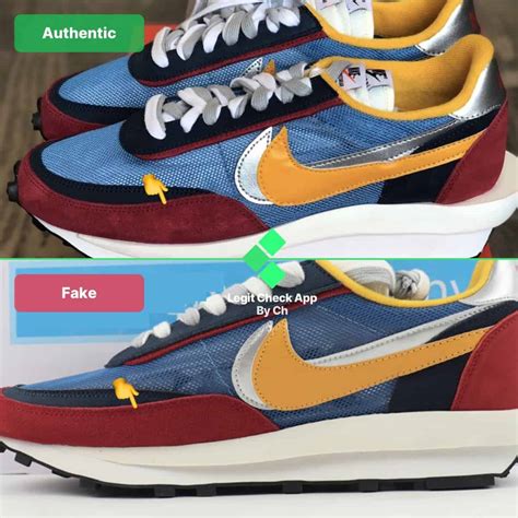 real vs fake nike sacai waffle|How To Spot Fake Nike Sacai Waffle .